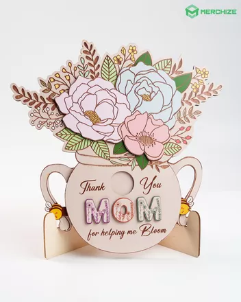 Custom Shape Rotating Wood Sign